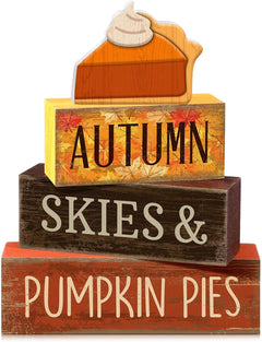 Lineshading 4 Pcs Pink Halloween Tiered Tray Decor, Wooden Ghost Signs