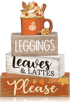 Lineshading 4 Pcs Pink Halloween Tiered Tray Decor, Wooden Ghost Signs