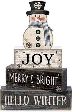 Lineshading 4 Pcs Pink Halloween Tiered Tray Decor, Wooden Ghost Signs