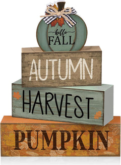 Lineshading 4 Pcs Pink Halloween Tiered Tray Decor, Wooden Ghost Signs
