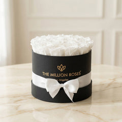 Classic Black Box | White Roses